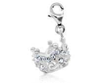 Crown Shaped Silver Charms CH-24